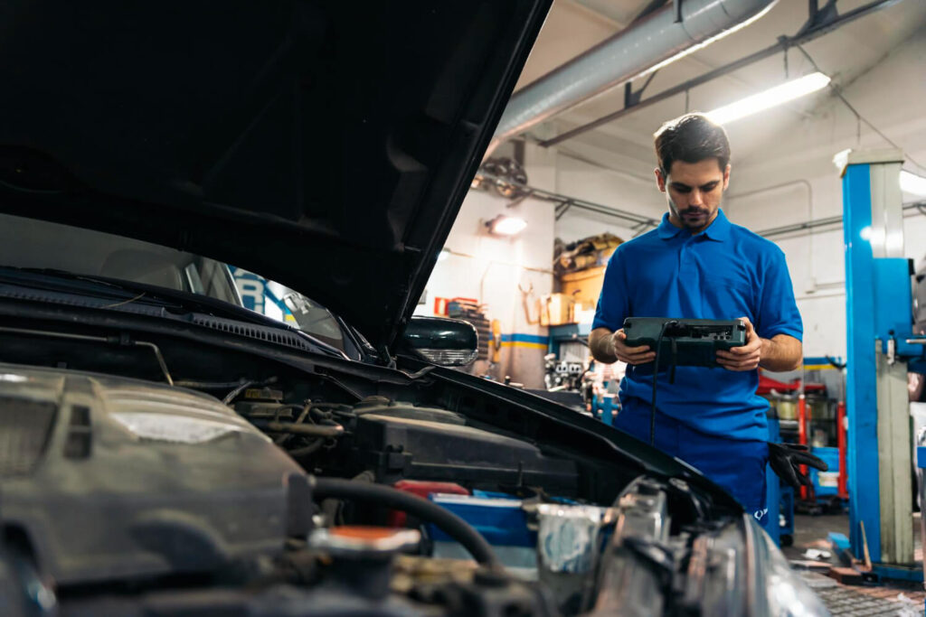 Volkswagen au garage