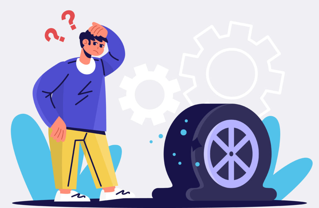 réparation d'un pneu