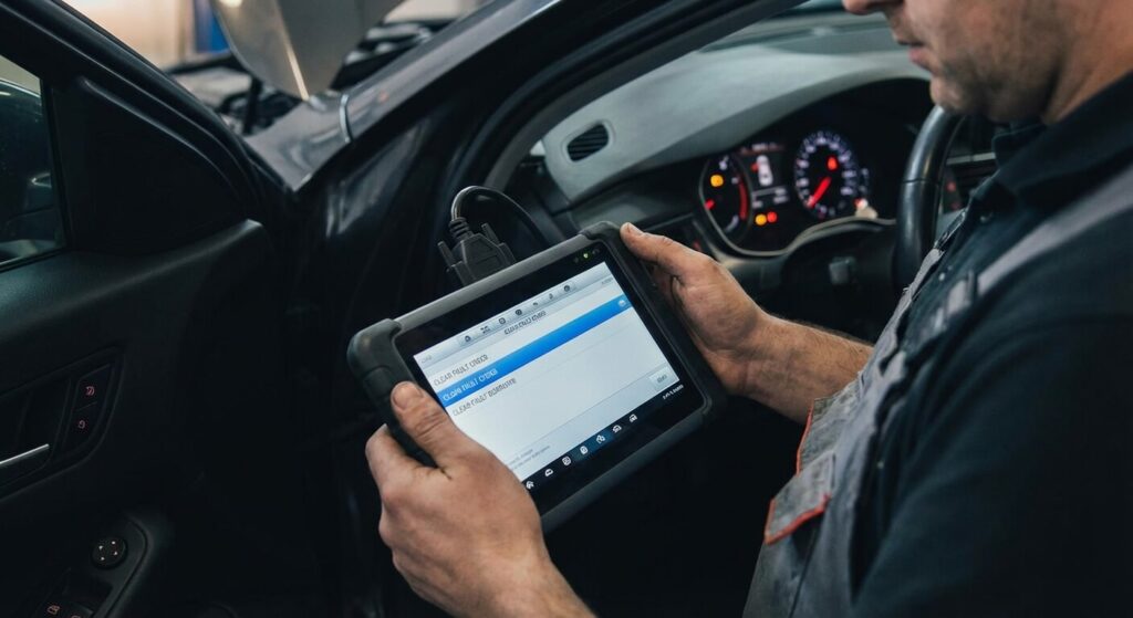 Enlever un message d'erreur grâce à une valise sur une voiture