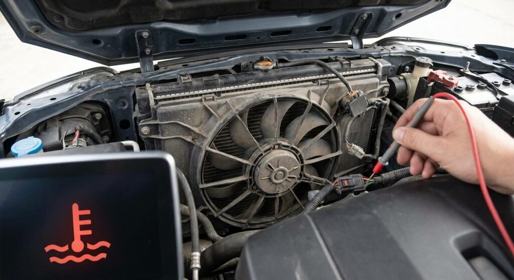 ventilateur moteur d'une voiture qui ne se déclenche pas