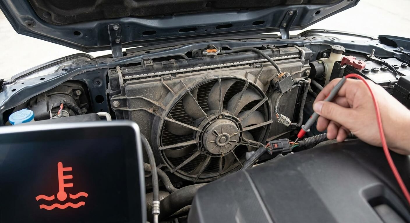 ventilateur moteur d'une voiture qui ne se déclenche pas