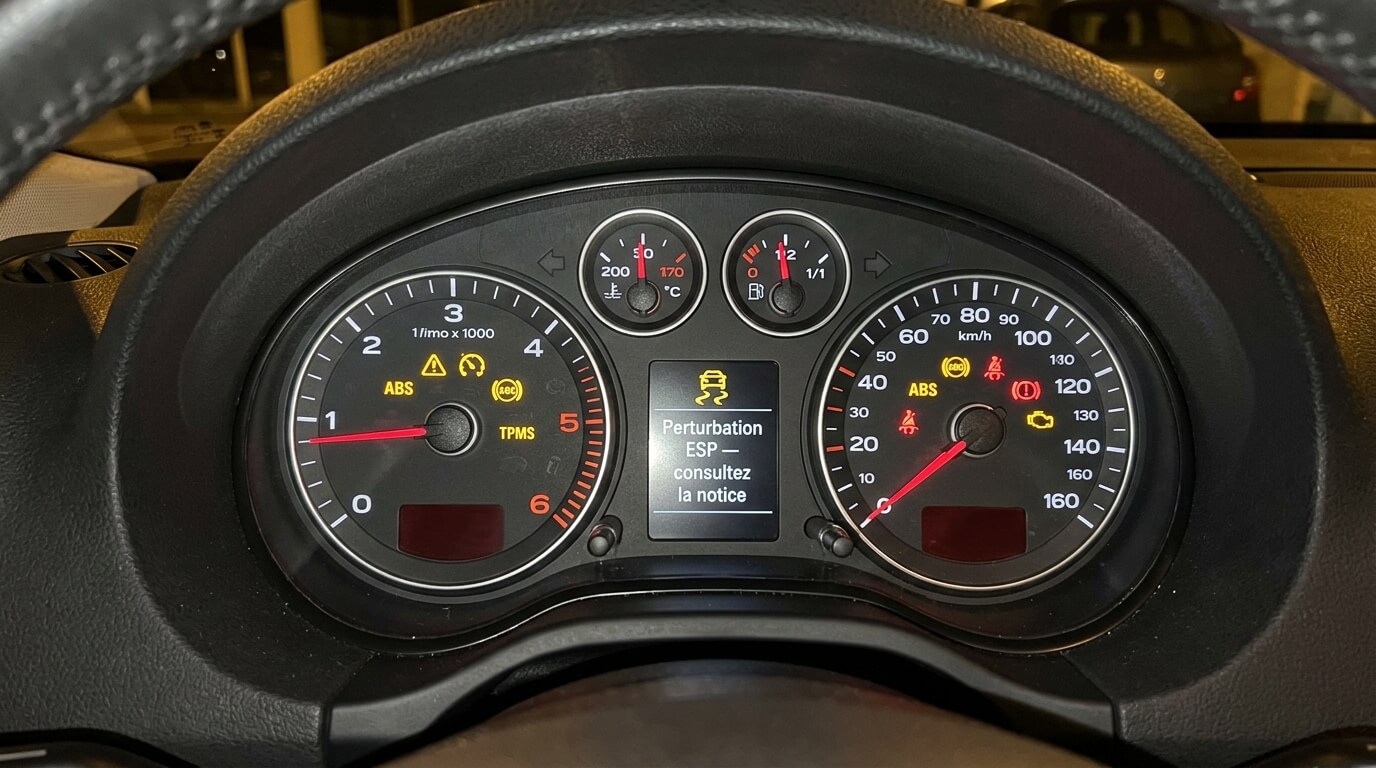 message Perturbation ESP — consultez la notice sur une audi A3
