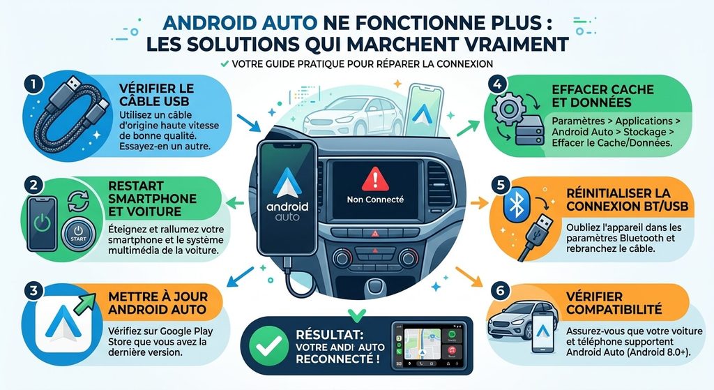 Android Auto ne fonctionne plus : les solutions qui marchent vraiment 3