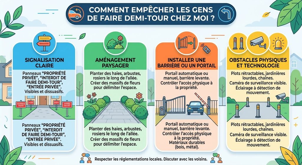 Comment empêcher les gens de faire demi-tour chez moi ? 3