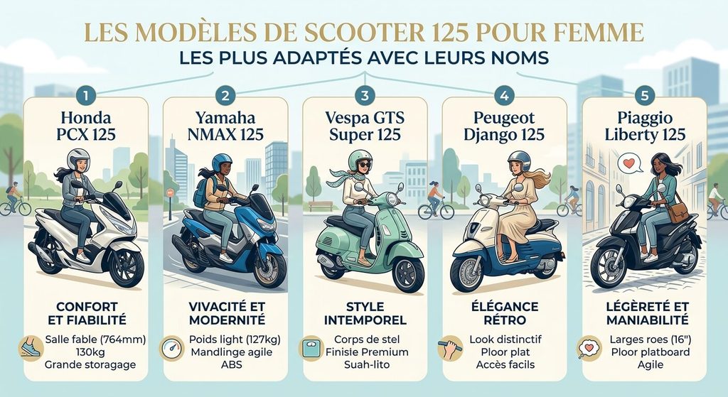 Scooter 125 pour femme : quel modèle choisir et quel permis ? 4